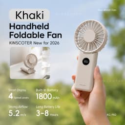 New Handheld Personal Fan Portable Mini USB Hand Fan 3600mAh Rechargeable Mini Fan with Stepless Speed Control Display Nightligh