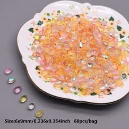 8x14mm 30/60Pcs Water Drop Shape Czech Glass Beads DIY Jewelry Findings Water Drop Glass Loose Beads for Jewelry Making Necklace