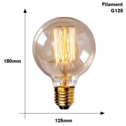 Retro Edison Bulb Lamps E27 220V 40W ST64 G80 G95 G125 Vintage Edison Lamp Incandescent Lamp Filament Light Bulb Home Decor