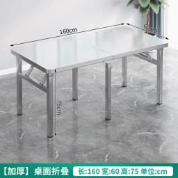 Stainless Steel Multifunctional Foldable Table Portable Outdoor Camping Desk Commercial Buffet Serving Counter Home Dining Table