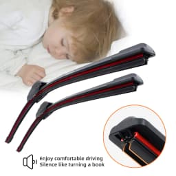 Double Rubber Strip Car Windshield Wiper Blade J Hook U Type Universal Unsupported Car Wiper 14 "16" 18 "19" 20 "21" 22 "24" 26“