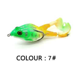Goture Frog Type Topwater Lure Silicone Thunder Fishing Lure 8/9/10 CM Double Propeller Soft Bait Artificial Wobbler For Fishing