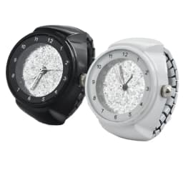 Creative Full Star Quartz Watch New Hot Sales Alloy Shell Finger Circular Dial Arabic Numerals Face Couple Men And Women