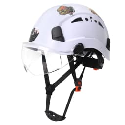 Construction Safety Helmet with Visor DIY Stickers For Engineer ABS Hard Hat Industrial Work Cap Rescue Head Protection CE ANSI