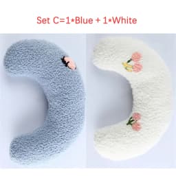 Cute Dogs Cats Little Pillows U-Shaped Neck Protector Pets Deep Sleep Pillow for Puppy Kitten Soft Fluffy Calming Toys Washable
