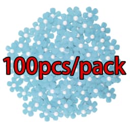 (100 Pcs/pack) 25mm Mixed Color Pearl Petals Costume Decoration Handmade Diy Crafts Girl Headdress Dress Up Artificial Flower