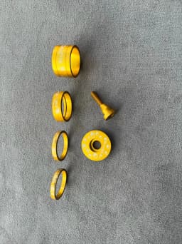 Washer, anode color handle vertical washer, wrist group cover, wrist group screw three-piece set brand new