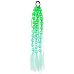 Synthetic 1Pcs Ponytail Extension Corlorful Bubble Braid Long Lantern Braided Ponytail with Hair Tie Straight Hairpieces