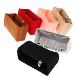 1Pcs Multi-Pocket Bag Organizer for Longchamp Mini Bag Storage Bag The Liner Bag Felt Purse Insert Handbag Liner Bag