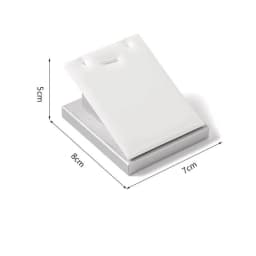 White PU Leather Bust Jewelry Display Stand Holder Bracelet Earring Necklace Ring Jade Counter Pendant Neck Model Organizer Rack