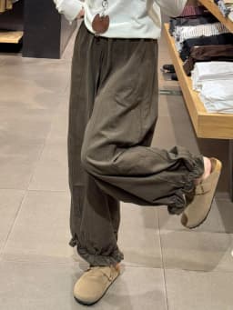 Spring Summer Thin Wide Leg Lantern Flower Bud Pants Women's Loose Fitting Balloon Pants High Waist Casual Trousers