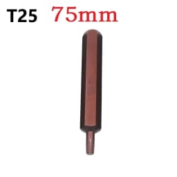 1pc 30/75mm Magnetic Torx Screwdriver Bit Steel 10mm Hex Shank Screwdrive For Impact Screwdriver T20/T25/T30/T40/T45/T50/T55