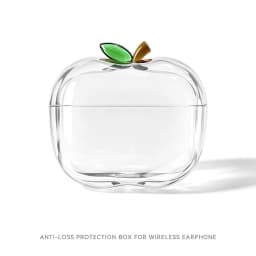 New Translucent Apple Shape Headphone Case TPU Gold Silver Red Green for Airpods Pro 1/2/3 4