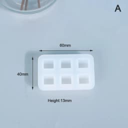 Silicone Mold For Jewelry Beads 8mm 10mm Cube Ball 6 Compartment Epoxy Resin Silicone Mould Handmade DIY Material