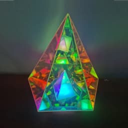 LED 3D Pyramid Cube Night Light USB Color Dimming Ambient Light Living Room Bedroom Bedside Decorative Table Lamp Birthday GifT