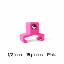 15Pack ABS Plastic Socket Organizer Rail Replacement Clips, 1/2 3/8 1/4 Drive Spring Loaded Ball Bearing Socket Holder Tool Rack