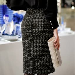 Women's Autumn Winter New High Waist Slim Split Skirts Female Knee-Length Plaid Skirts Ladies Woolen Pencil Skirts E7735