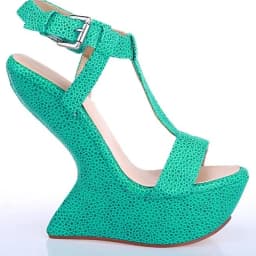 Platfrom Strange Crocdile Leather Sandas Sexy Pointed Toe Slingback Customized New Arrivals Fashion Women Modern Shoes