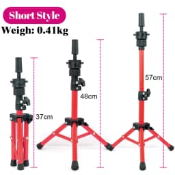 Mannequin Head Wig Stand With Adjustable Wig Tripod Stand Holder For Wigs Making Display With T Pins/Wig Cap Training Practice