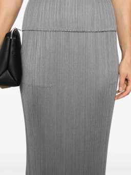 Miyake Pleated Basics Medium Length Skirts