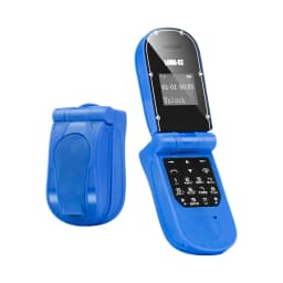 UNIWA J30 2G Single Card Mini Flip Mobile Phones Clamshell Push Button Wireless Bluetooth Dialer Magic Voice Handsfree Earphone