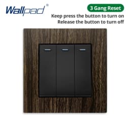 Wallpad Wood Texture Aluminum Alloy Panel EU Electrical Sockets And Wall Switches With LED 1 2 3 Gang 2 3 Way USB Charge Port