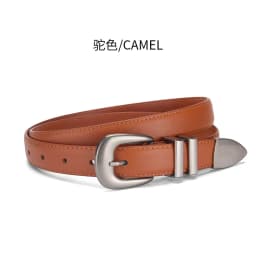Internet Popular Cowhide Belt Women's Fashionable Versatile Decorative Dress Jeans Leather Belt