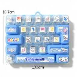 키캡 클릭커 26-key Keycap Clicker Keychain Keyboard Key Caps Keychains for Bag Charms Cartoon Anti-stress Keycaps Pendant Xmas Gifts