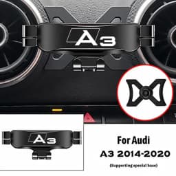 Car Mobile Phone Holder For Audi A3 S3 8V 2014-2020 Air Vent Mounts Stand GPS Gravity Navigation Bracket Car Accessories