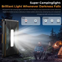 HOTWAV R7 Pro 10.1'' HD 120Hz Display 1080P Rugged Tablet 15600mAh Massive Battery 20W Fast Charging Android 16 Super Camping Light Pad 8GB RAM 256GB ROM 20MP + 5MP Camera Self-Developed AI Toolset Octa-core Tablet PC With Flexible Aluminum Stand