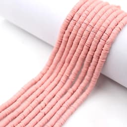 6mm 350pcs/lot Color Flat Round Polymer Clay Beads Loose Spacer Beads for Jewelry Making DIY Bracelet Necklace Earrings Design