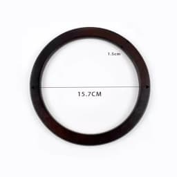 1/2Pc Round D-shaped Wooden Bag Handle Metal Ring Handbag Handles Replacement DIY Purse Luggage Handcrafted Accessories for Bags