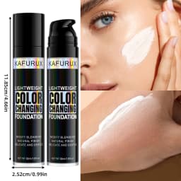 1PC Magic Color Changing Foundation Liquid Soft Matte Long Lasting Hydrating Makeup Base Cream for All Different Skin Tone