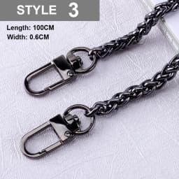 Simple Stainless Steel Bag Strap 100cm Metal Bag Chain DIY Bag Accessories For Shoulder Bag Crossbody Bag Women Bag Handbag Stra