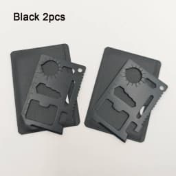 Stainless Steel EDC Pocket Tool 11 in 1 Credit Card Portable Multi Function Survival Tool For Outdoor Camping Hunting Traveling