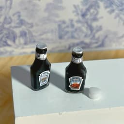 Doll House Miniature Kitchen Salad Dressing Tomato Bolognese Bean Curd Model Mini Snack Milk Black Tea Chocolate Diy Accessories
