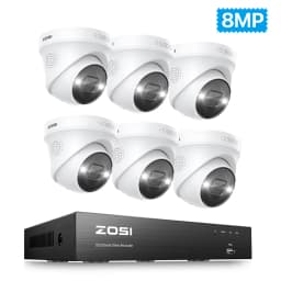 ZOSI 8CH Expand 16CH 4K PoE Security IP Cameras CCTV System 8MP Person Vehicle Detection Outdoor Video Surveillance Cams Kit