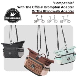 Rhinowalk Bicycle Front Tube Bag 6.5L Waterproof Quick Release Commuting Handlebar Storage Basket Shouler Pack With Rain Cover