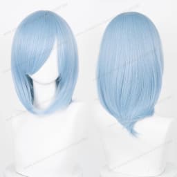 Anime 40cm Medium Basic Synthetic Bang Blond Cosplay Wig Black White Red Pink Green Brown Gold Blue Women Heat Resistant Hair