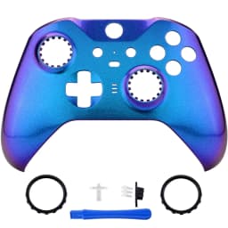eXtremeRate Replacement Front Housing Shell Case for Xbox One Elite Series 2 Controller Model 1797 - Clear & Single Series