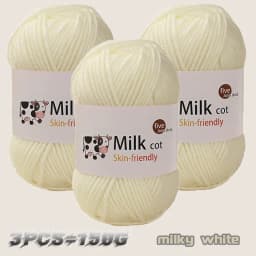 150g milk yarn handmade medium coarse DIY weaving yarn ball for knitting sweaters, hats, scarves and other clothing