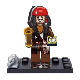 Mini Blocks Navy Pirates Anime Figures Mini Bricks Toys Captain Jack Sparrow Caribbean Figure Blocks Children Assembly Toys