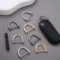 20Pcs Detachable D-Buckle Metal Opening D Ring Buckle Carabiner Clasp For Leather Craft Belt Strap Handle Shoulder Bag