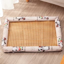 Pet Summer Mat Cute Dog Cooling Sofa Breathable Small Dog Bed Cushion Moistureproof Rattan Wear Cat Mat Accessories