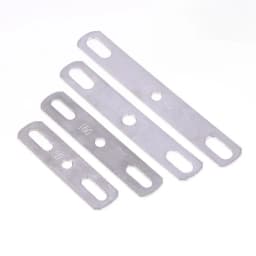 1Pc 304 Stainless Steel Thickened Double Hole Straight Flat Gasket - Bolt Fastening Blocking Plate Hardware Accessory