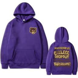 Best Famous Kanye West The College Dropout Graphics Hoodie Men Women's Hip Hop Rap Vintage Hoodies Male Casual Oversized Clothes