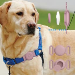 Soft Silicone Case With Keychain For Apple Airtag Dog Cat Collar Anti-Scratch Protective Cover For Air tag Luggage Backpacks