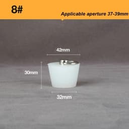 Silicone Rubber Tapered Plug 16 to 66mm Solid Bungs Stopper with Stainless Steel D Ring for Kitchen Bathroom Laundry Sink
