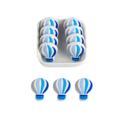 Kovict 5/10Pcs Silicone Beads Car Airplane Rainbow Rocket Bead For Jewelry Making DIY Keychain Necklace Bracelet Accessories