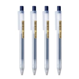 0.5mm Press Gel Pen Blue/Black/Dark Blue/red Ink MUJIs Refills Rod Handle Ballpoint School Office Student Writing Stationery
